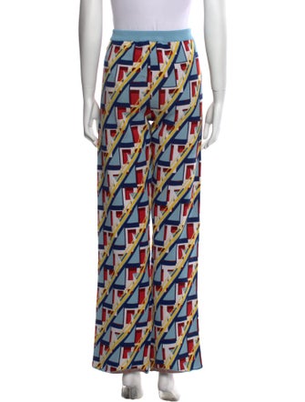 Paco Rabanne Printed Wide Leg Pants