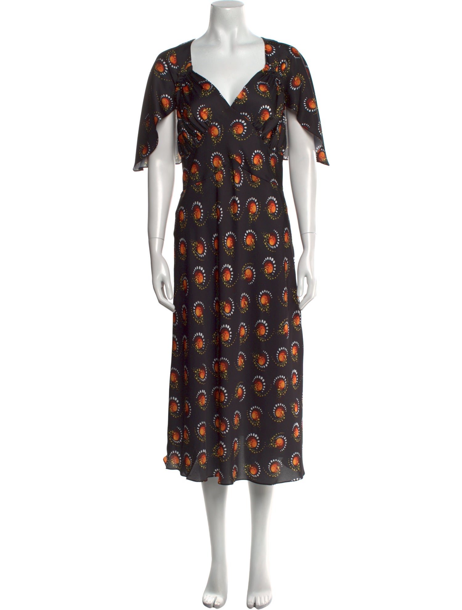 Paco Rabanne Floral Print Long Dress w/ Tags