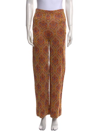 Paco Rabanne Printed Wide Leg Pants