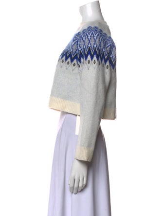 Paco Rabanne Virgin Wool Printed Sweater