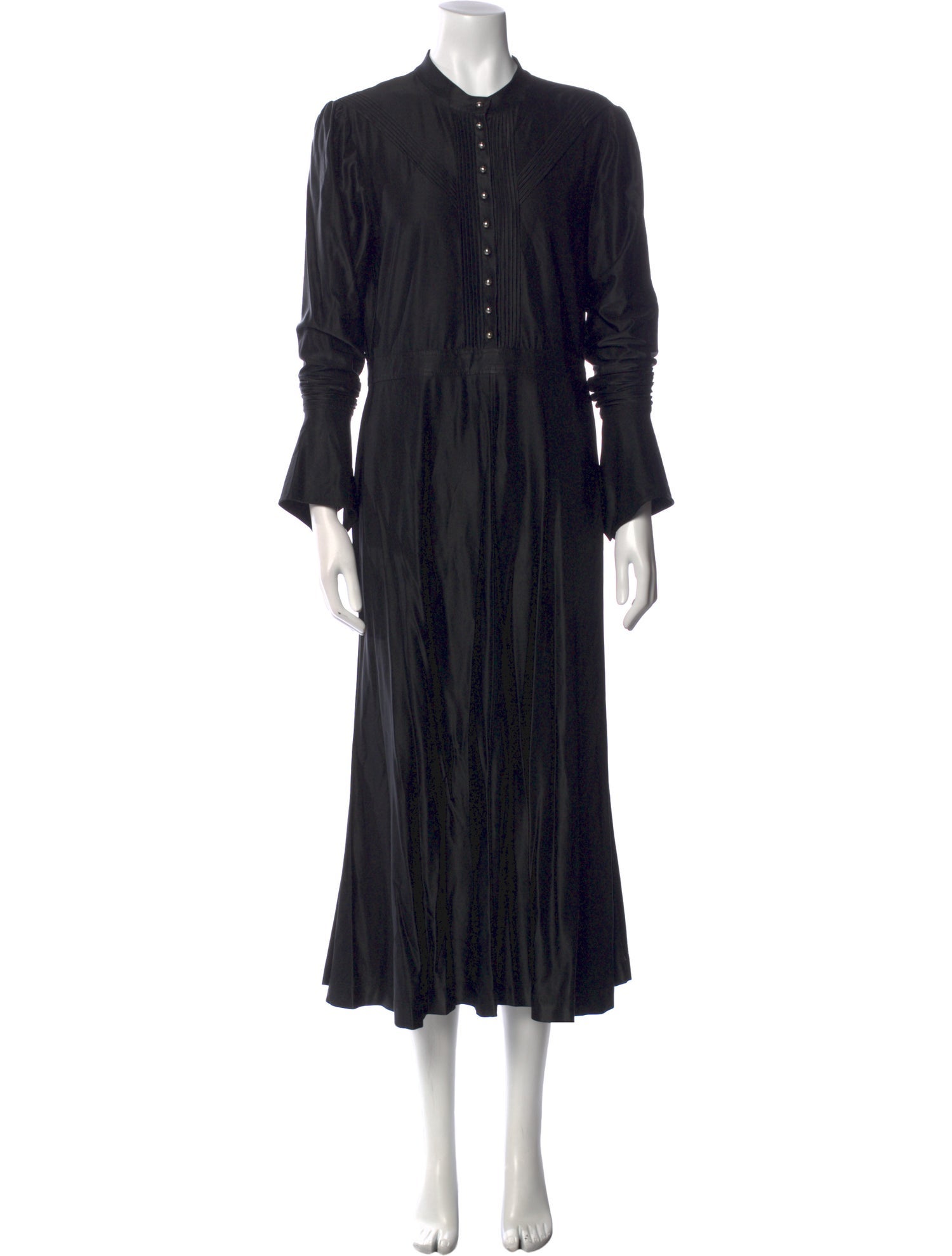 Paco Rabanne Mock Neck Long Dress