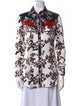 Paco Rabanne Printed Long Sleeve Button-Up Top
