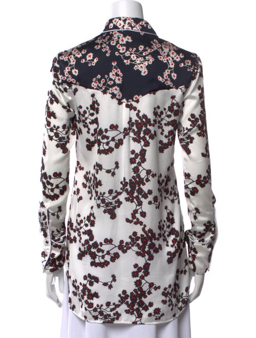 Paco Rabanne Printed Long Sleeve Button-Up Top