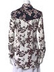 Paco Rabanne Printed Long Sleeve Button-Up Top