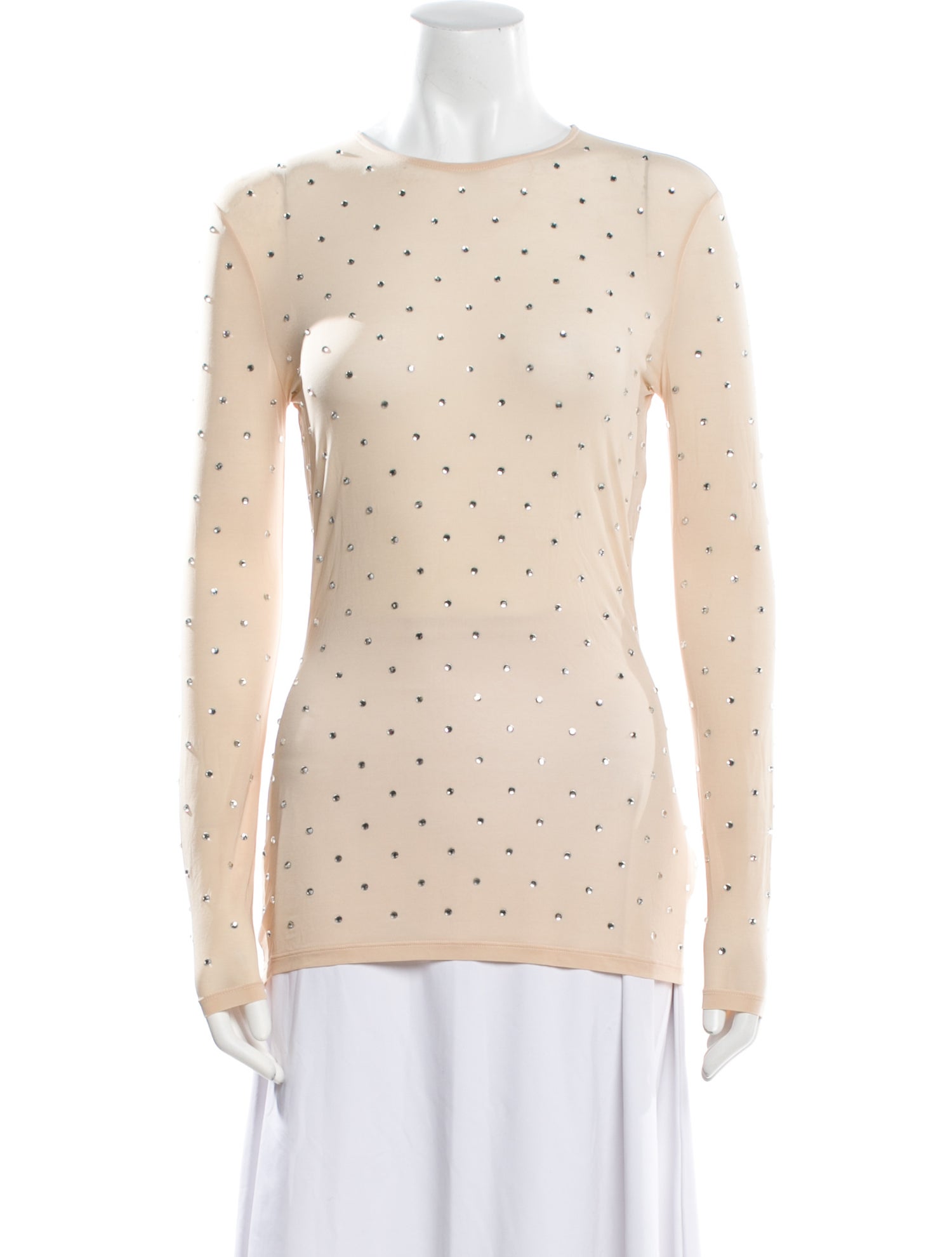 Paco Rabanne Patterned Scoop Neck Top