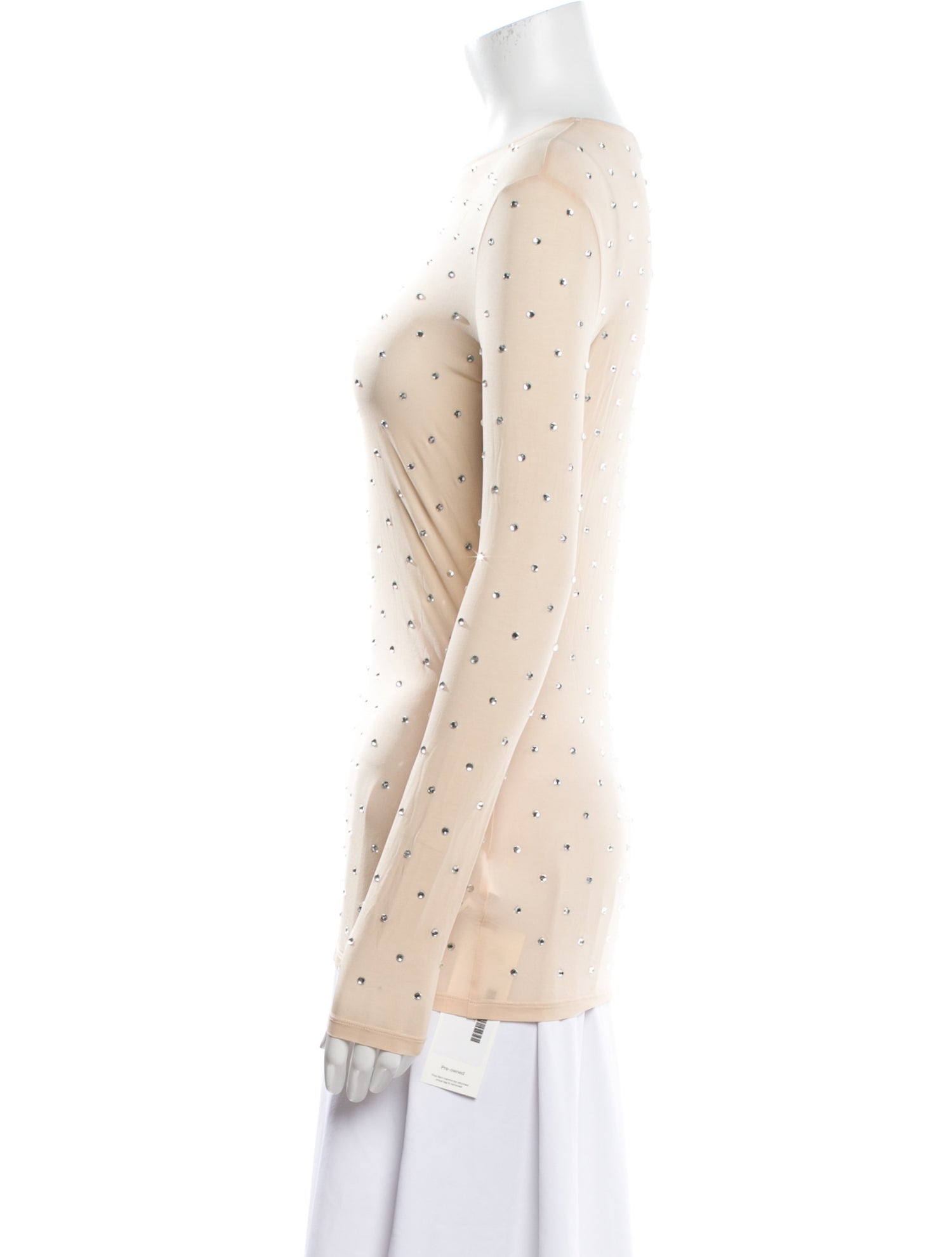 Paco Rabanne Patterned Scoop Neck Top