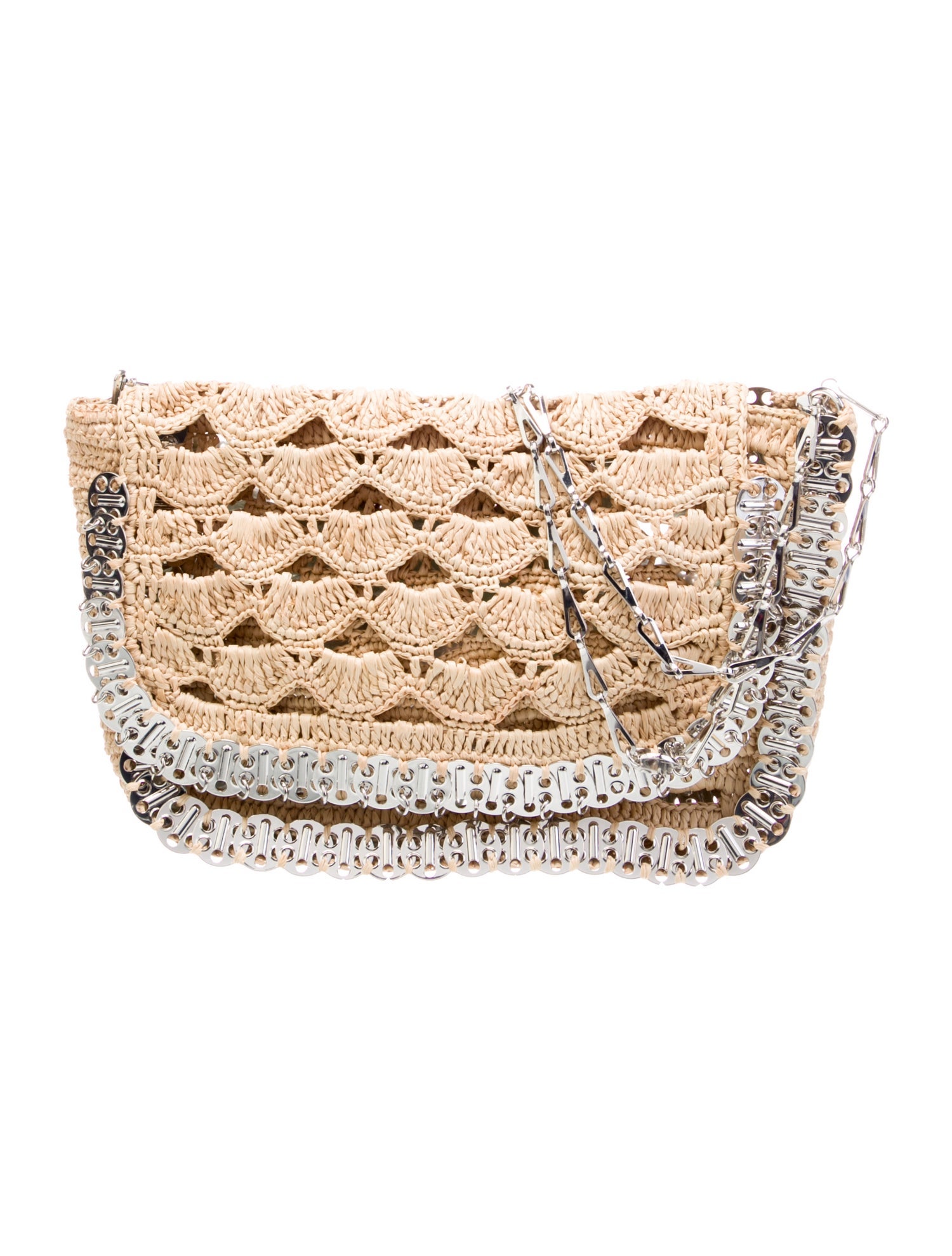 Paco Rabanne Raffia Shoulder Bag