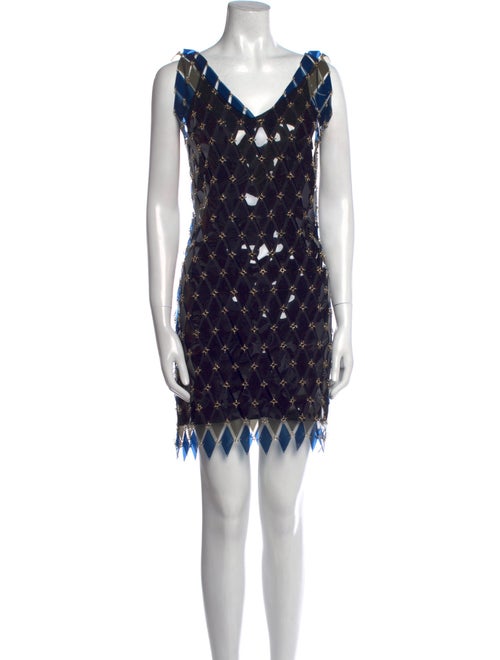 Paco Rabanne Printed Mini Dress