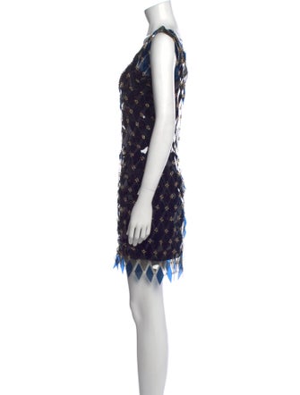 Paco Rabanne Printed Mini Dress