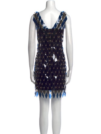 Paco Rabanne Printed Mini Dress