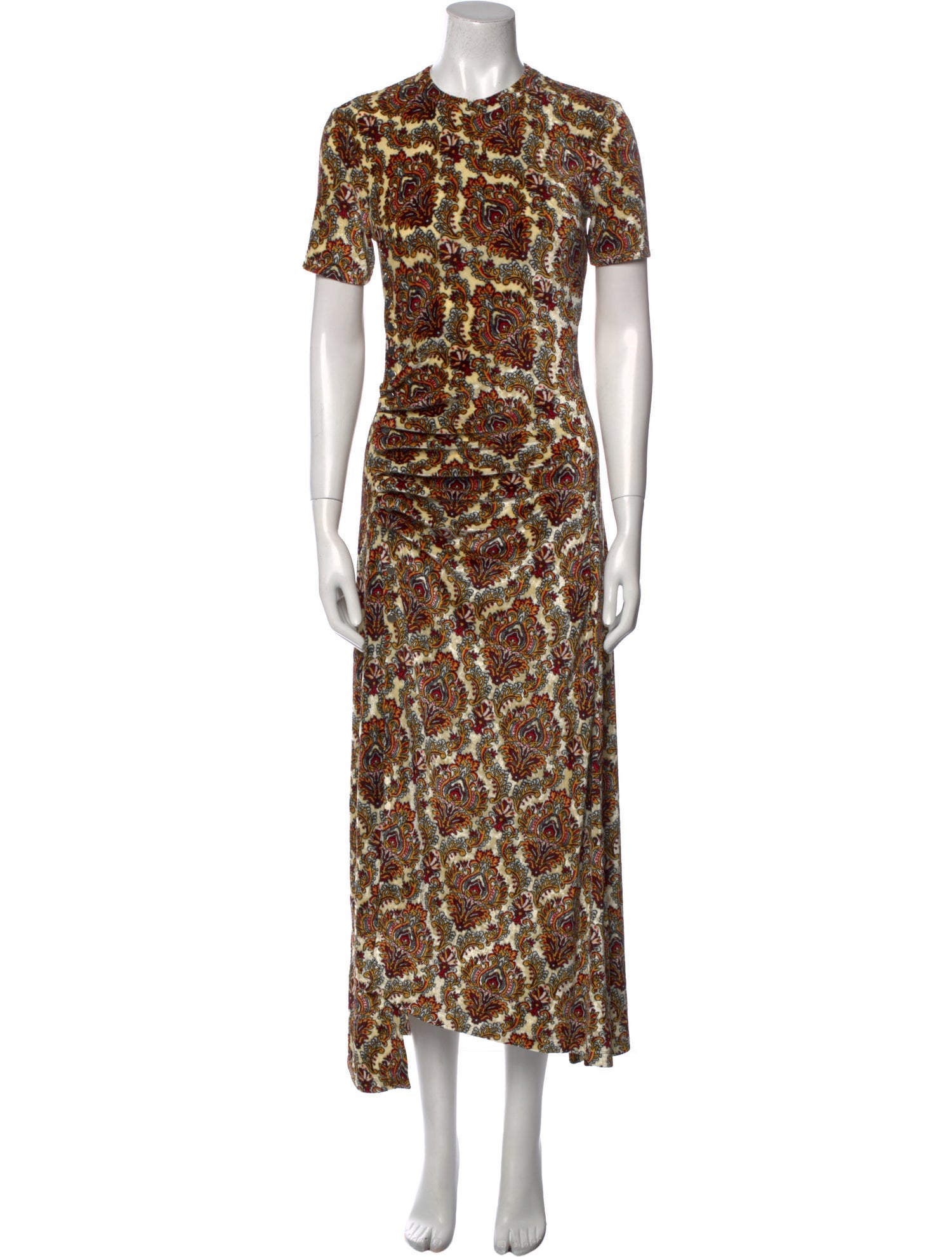 Paco Rabanne Floral Print Long Dress