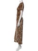 Paco Rabanne Floral Print Long Dress