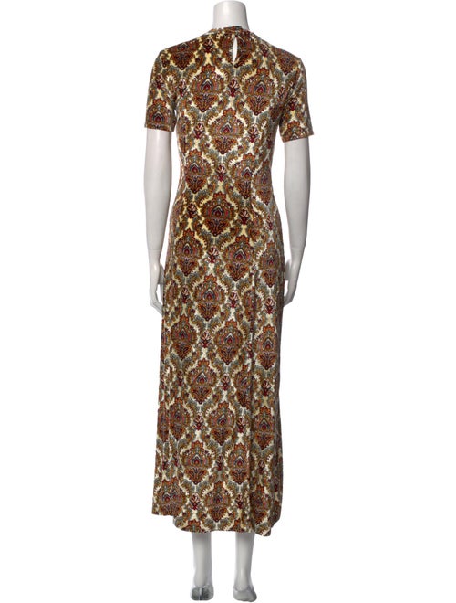 Paco Rabanne Floral Print Long Dress
