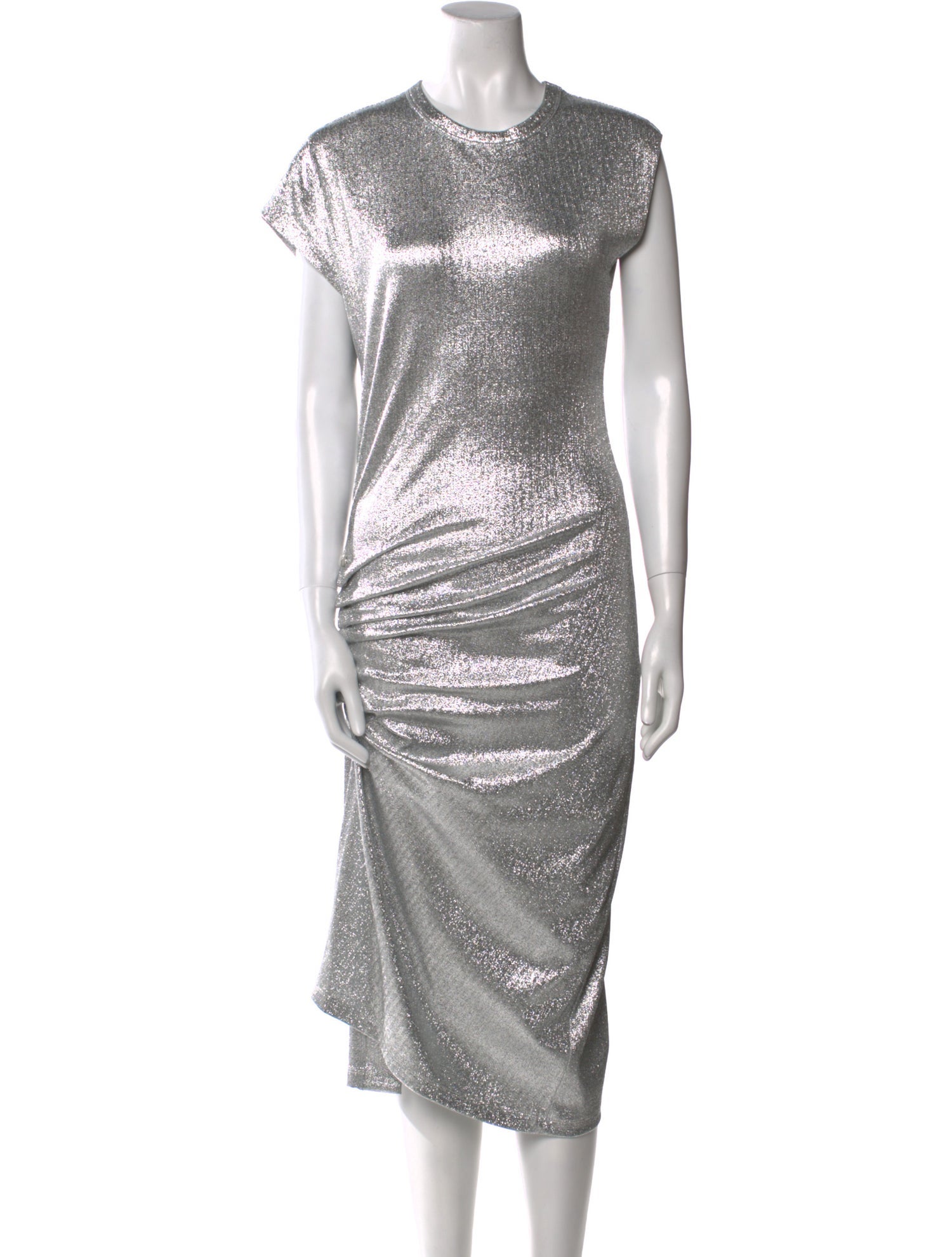 Paco Rabanne Crew Neck Midi Length Dress