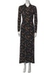 Paco Rabanne Floral Print Long Dress