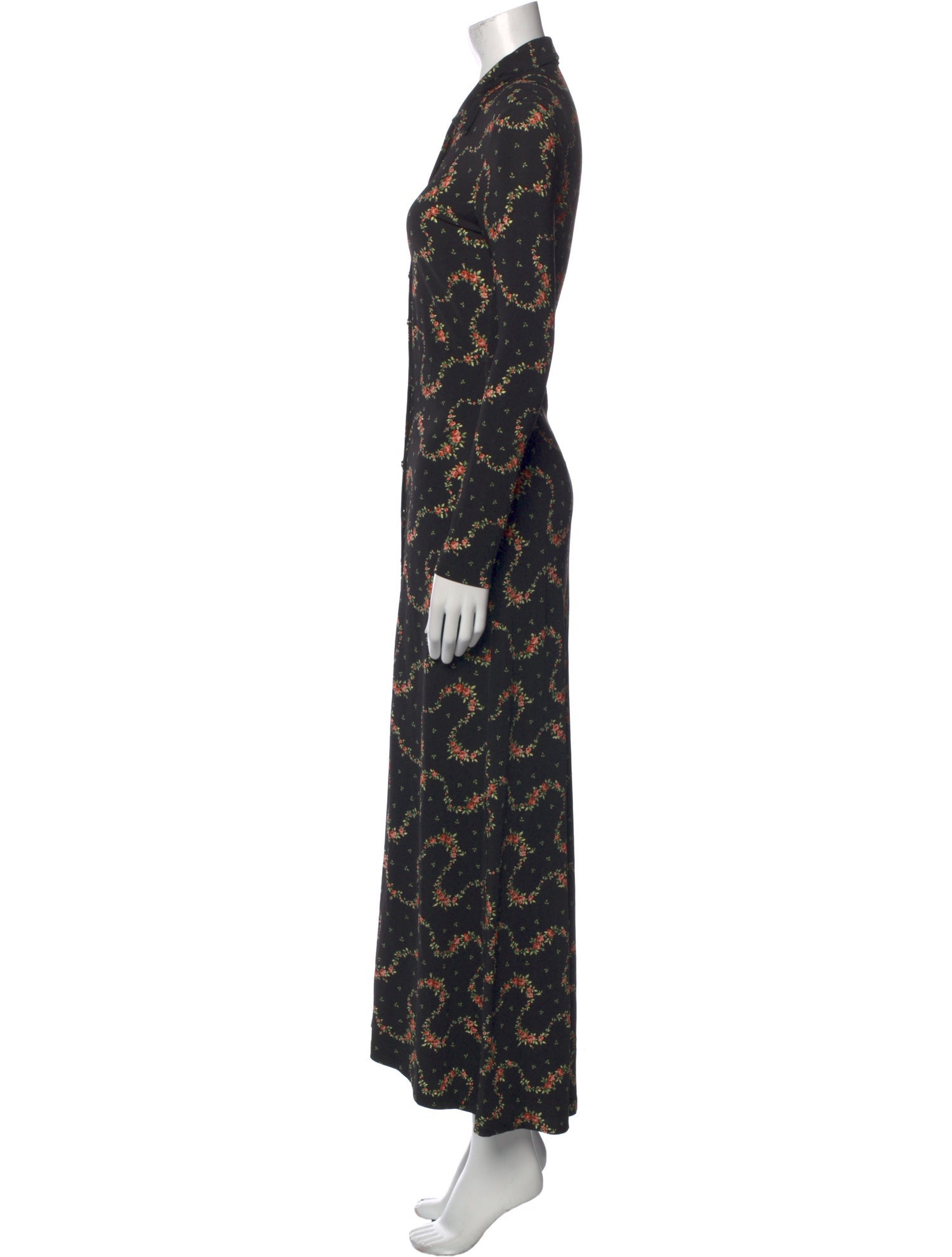 Paco Rabanne Floral Print Long Dress