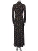Paco Rabanne Floral Print Long Dress