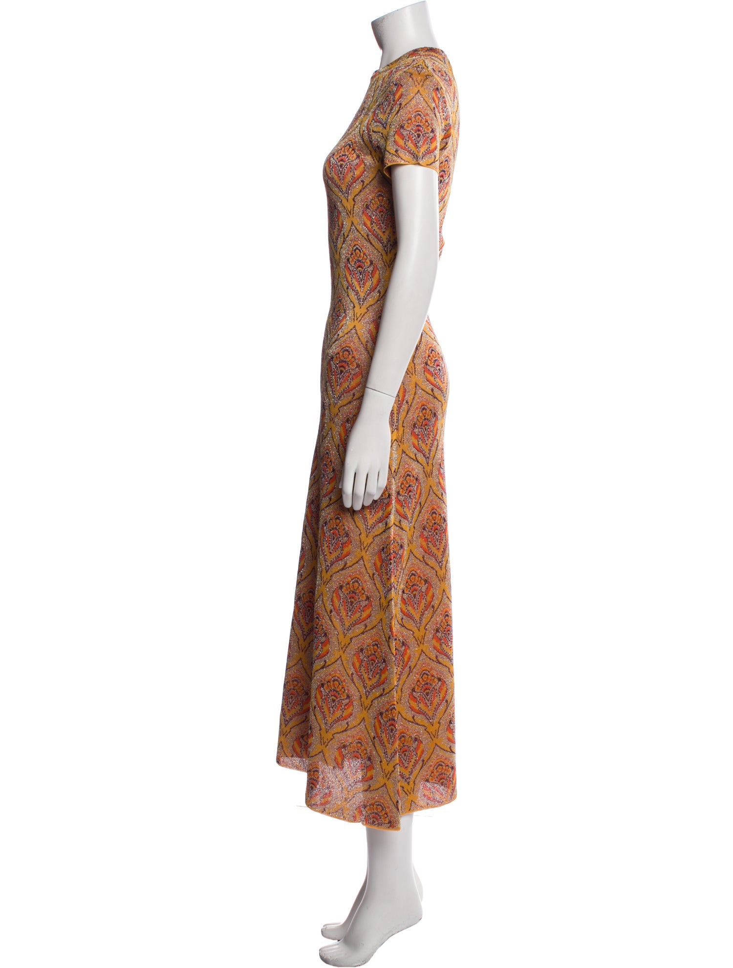 Paco Rabanne Printed Long Dress