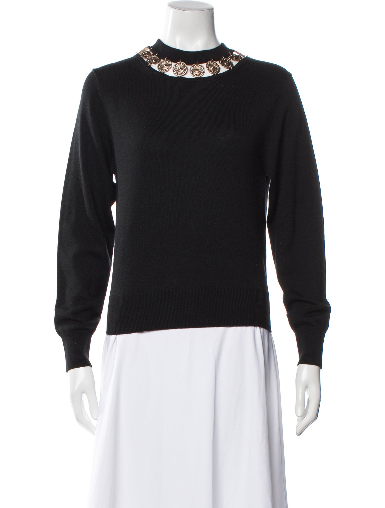 Paco Rabanne Wool Crew Neck Sweater