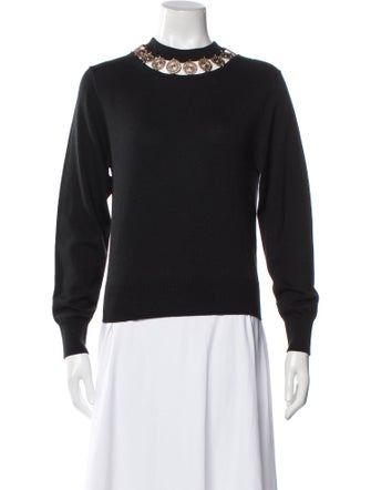Paco Rabanne Wool Crew Neck Sweater