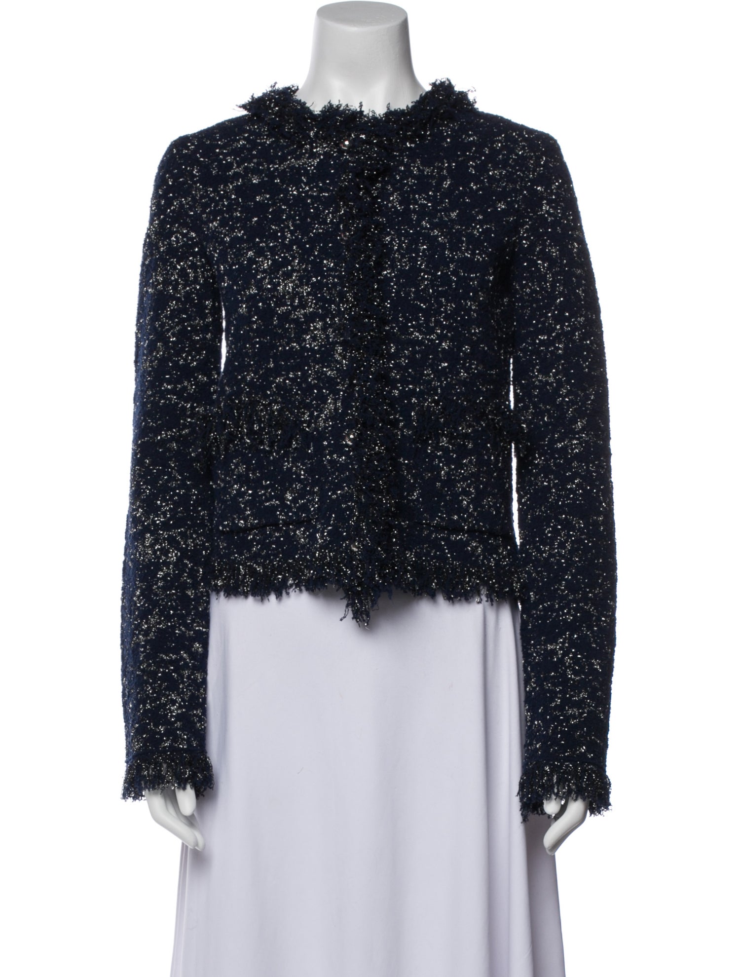 Paco Rabanne Tweed Pattern Evening Jacket