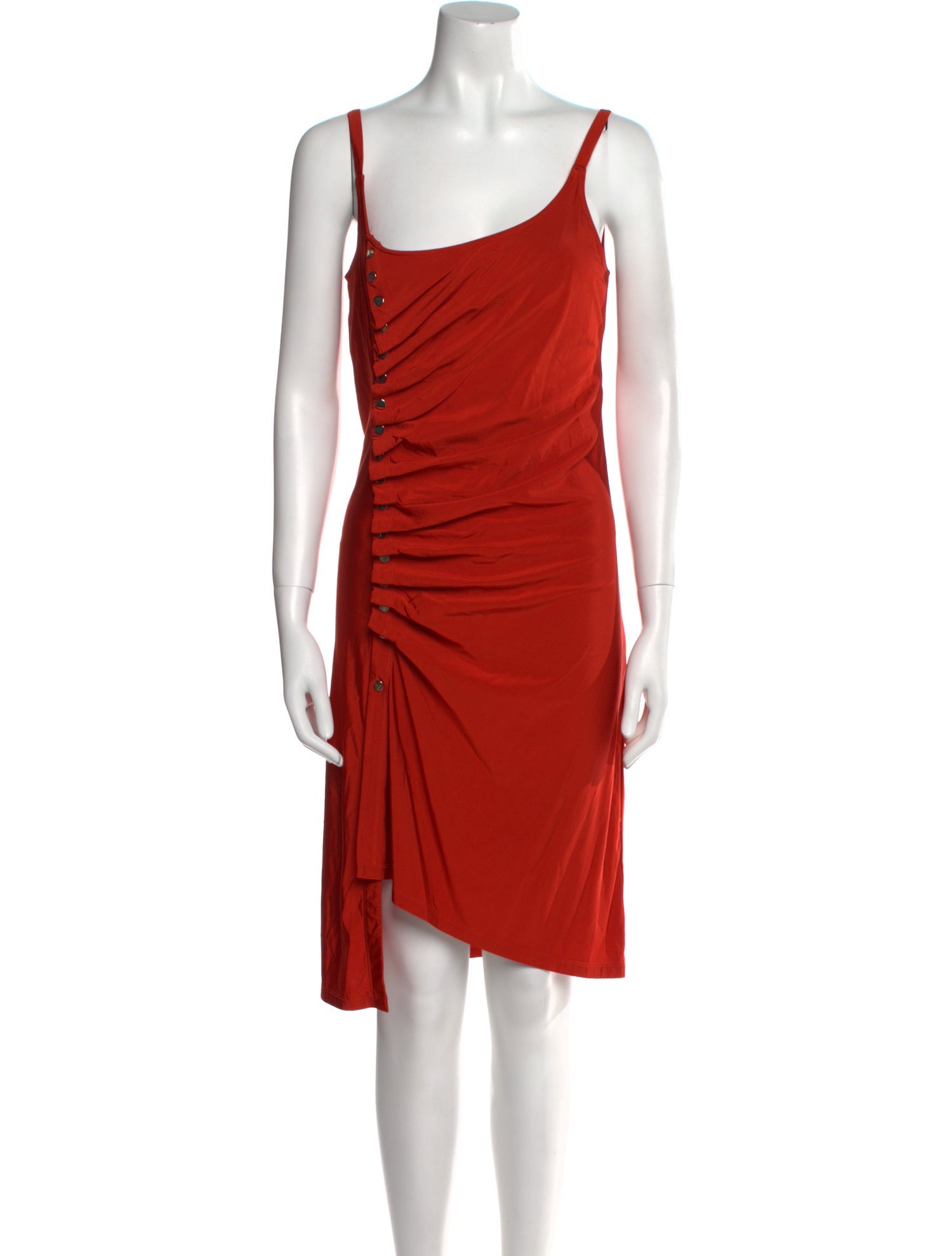 Paco Rabanne Square Neckline Midi Length Dress