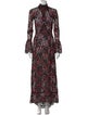 Paco Rabanne Floral Print Long Dress