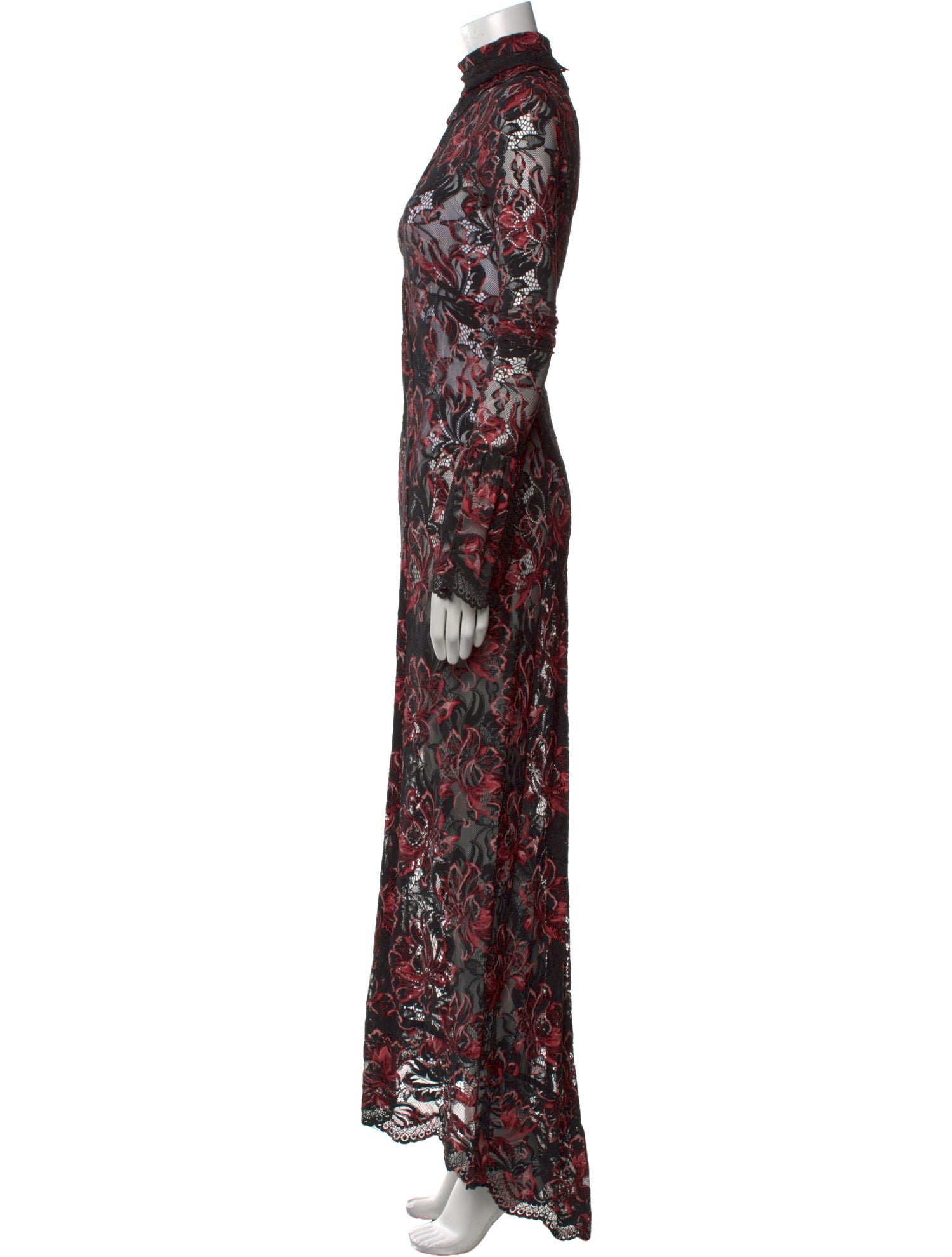 Paco Rabanne Floral Print Long Dress