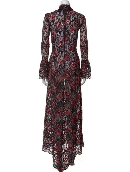 Paco Rabanne Floral Print Long Dress