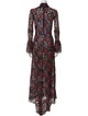 Paco Rabanne Floral Print Long Dress