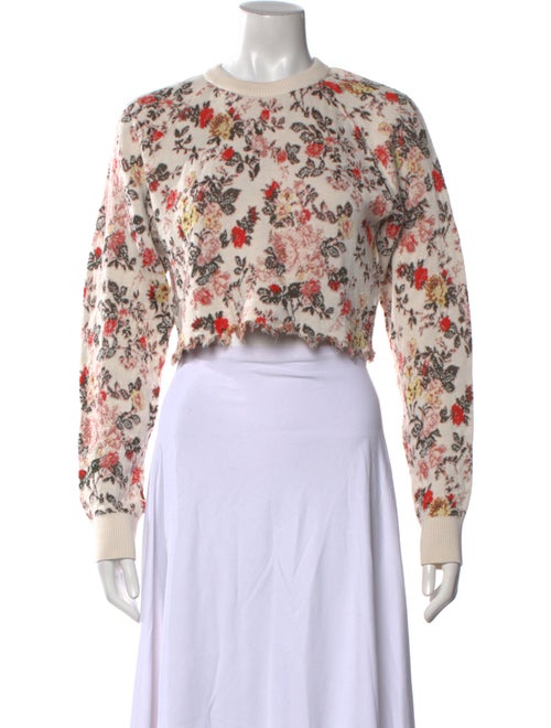 Paco Rabanne Wool Floral Print Sweater