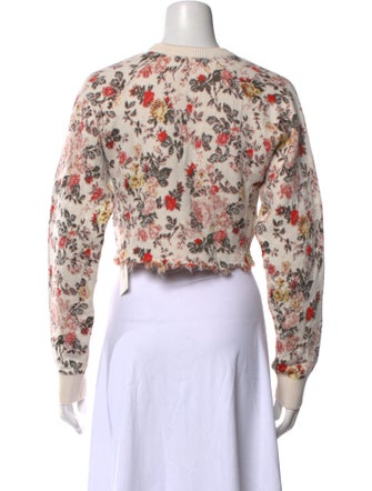 Paco Rabanne Wool Floral Print Sweater