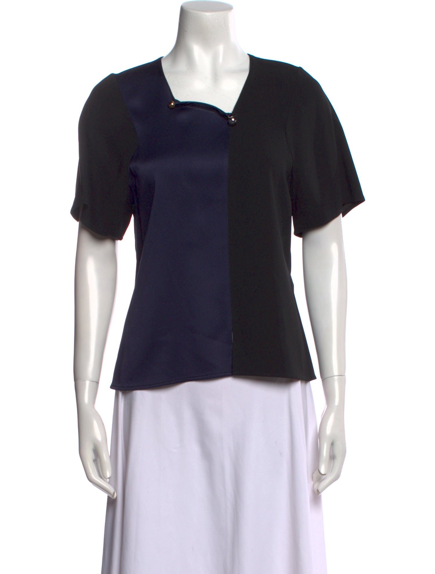 Paco Rabanne Square Neckline Short Sleeve T-Shirt