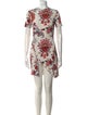Paco Rabanne Floral Print Mini Dress