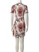 Paco Rabanne Floral Print Mini Dress