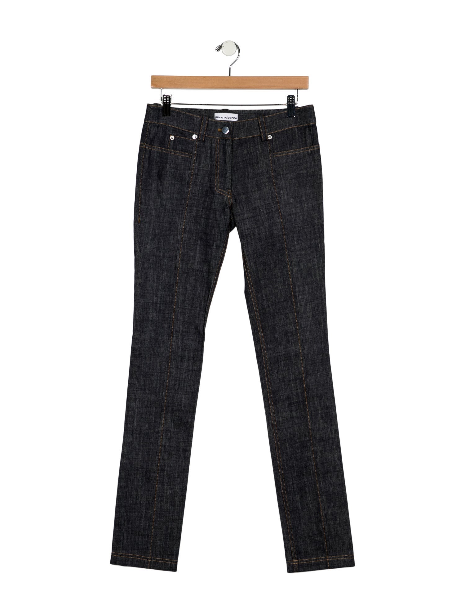 Paco Rabanne Mid-Rise Straight Leg Jeans
