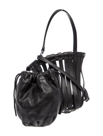 Paco Rabanne Leather Bucket Bag