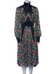Paco Rabanne Floral Print Midi Length Dress