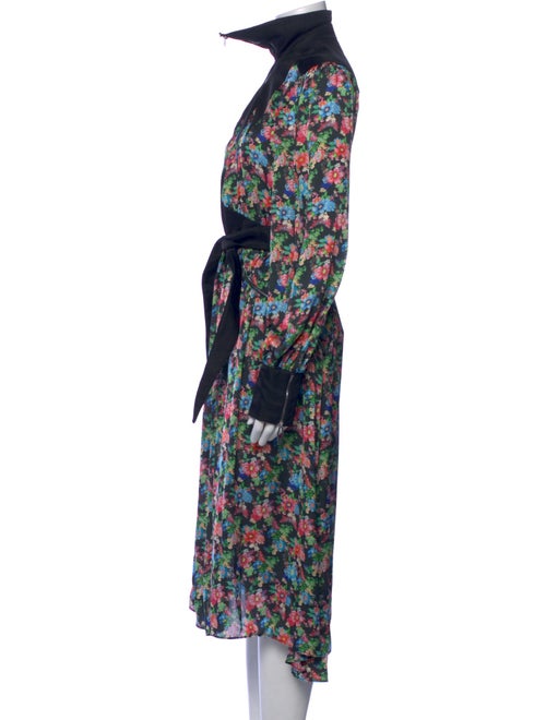 Paco Rabanne Floral Print Midi Length Dress