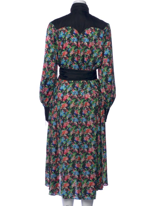 Paco Rabanne Floral Print Midi Length Dress
