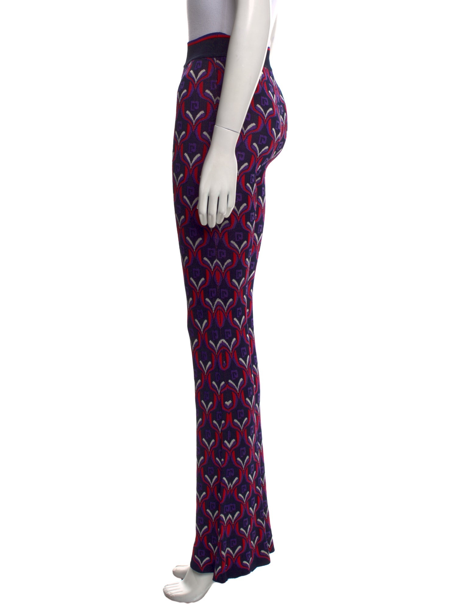 Paco Rabanne Printed Wide Leg Pants