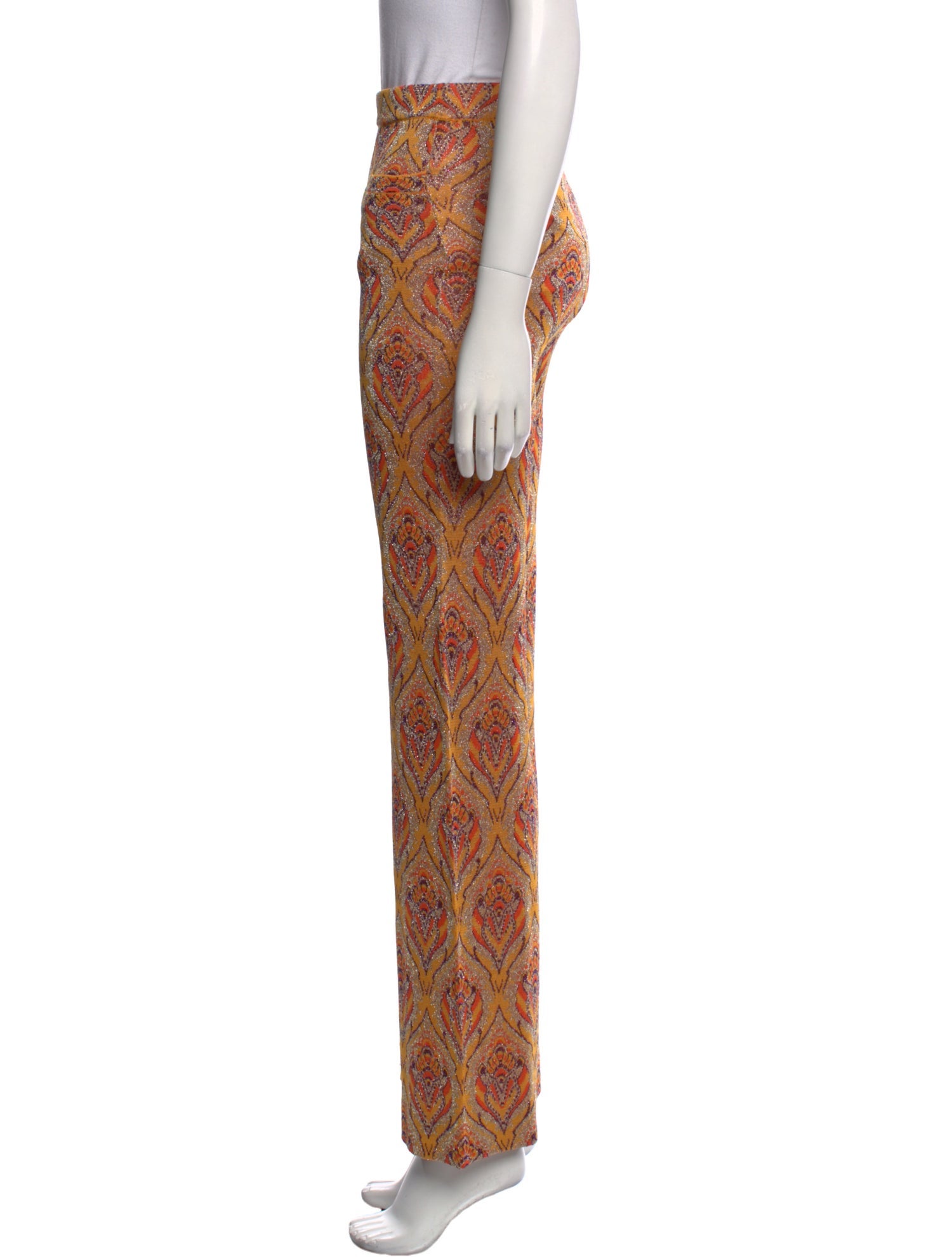 Paco Rabanne Printed Wide Leg Pants