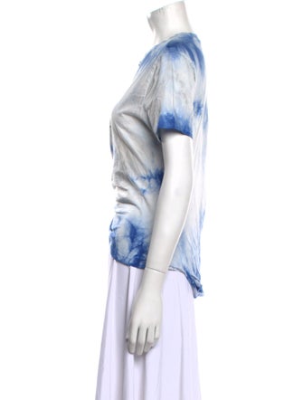 Paco Rabanne Tie-Dye Print Crew Neck T-Shirt