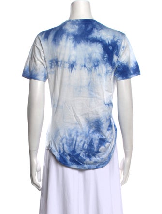 Paco Rabanne Tie-Dye Print Crew Neck T-Shirt