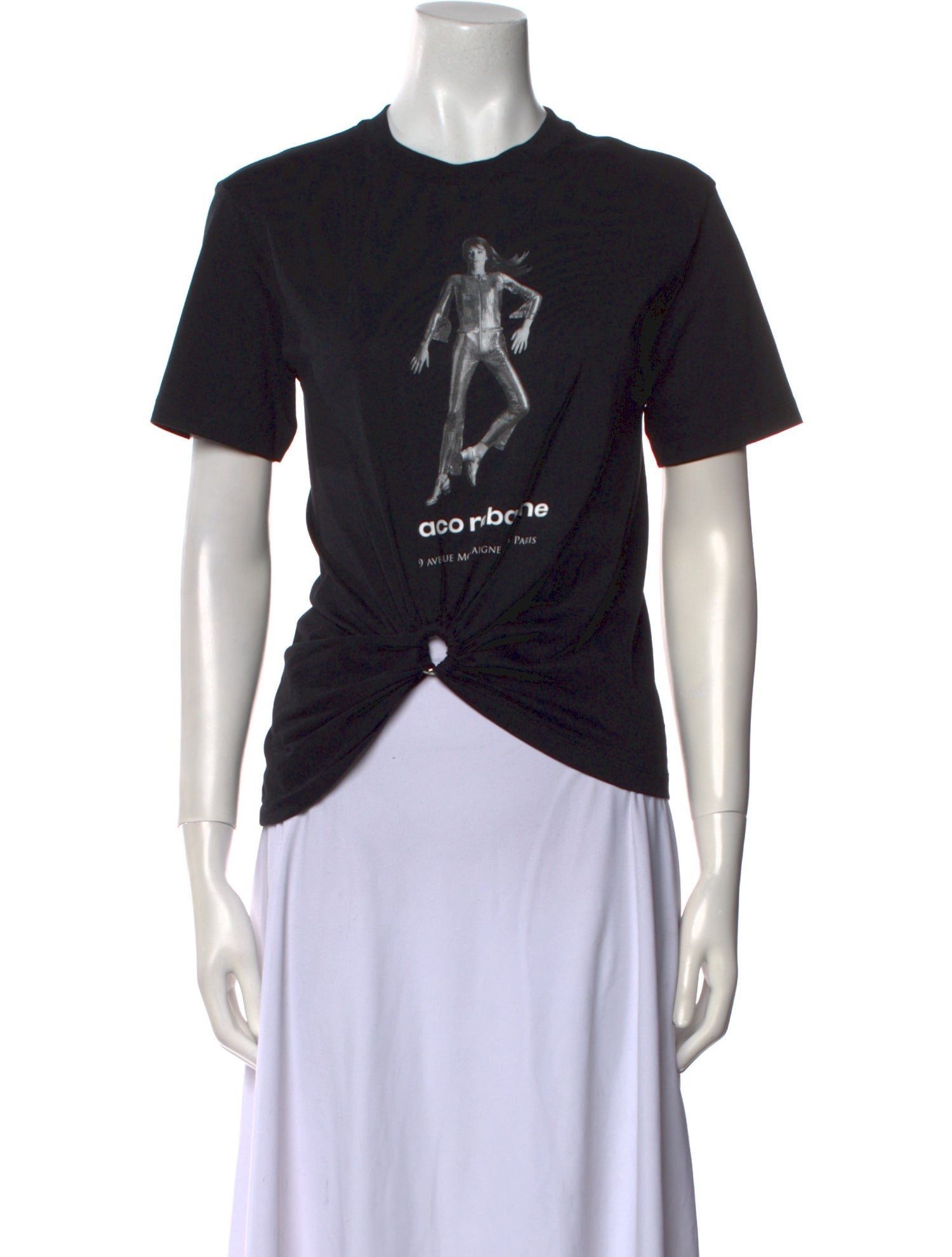 Paco Rabanne Graphic Print Crew Neck T-Shirt