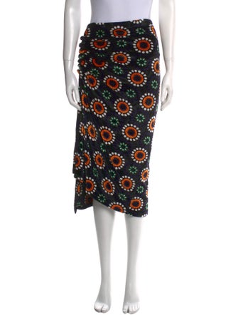 Paco Rabanne Velvet Midi Length Skirt