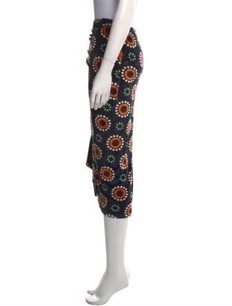 Paco Rabanne Velvet Midi Length Skirt