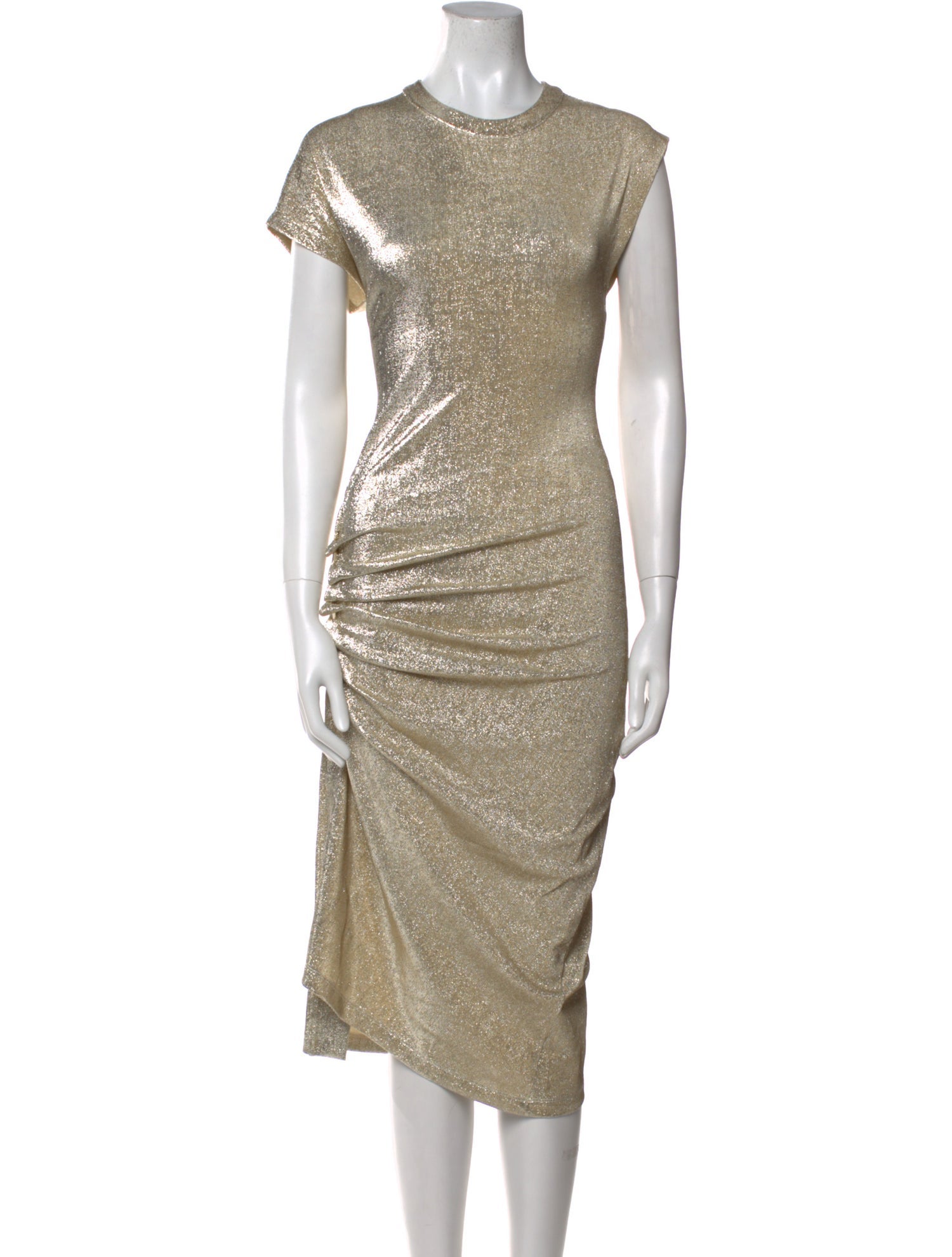 Paco Rabanne Crew Neck Midi Length Dress