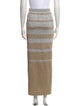 Paco Rabanne Colorblock Pattern Long Skirt