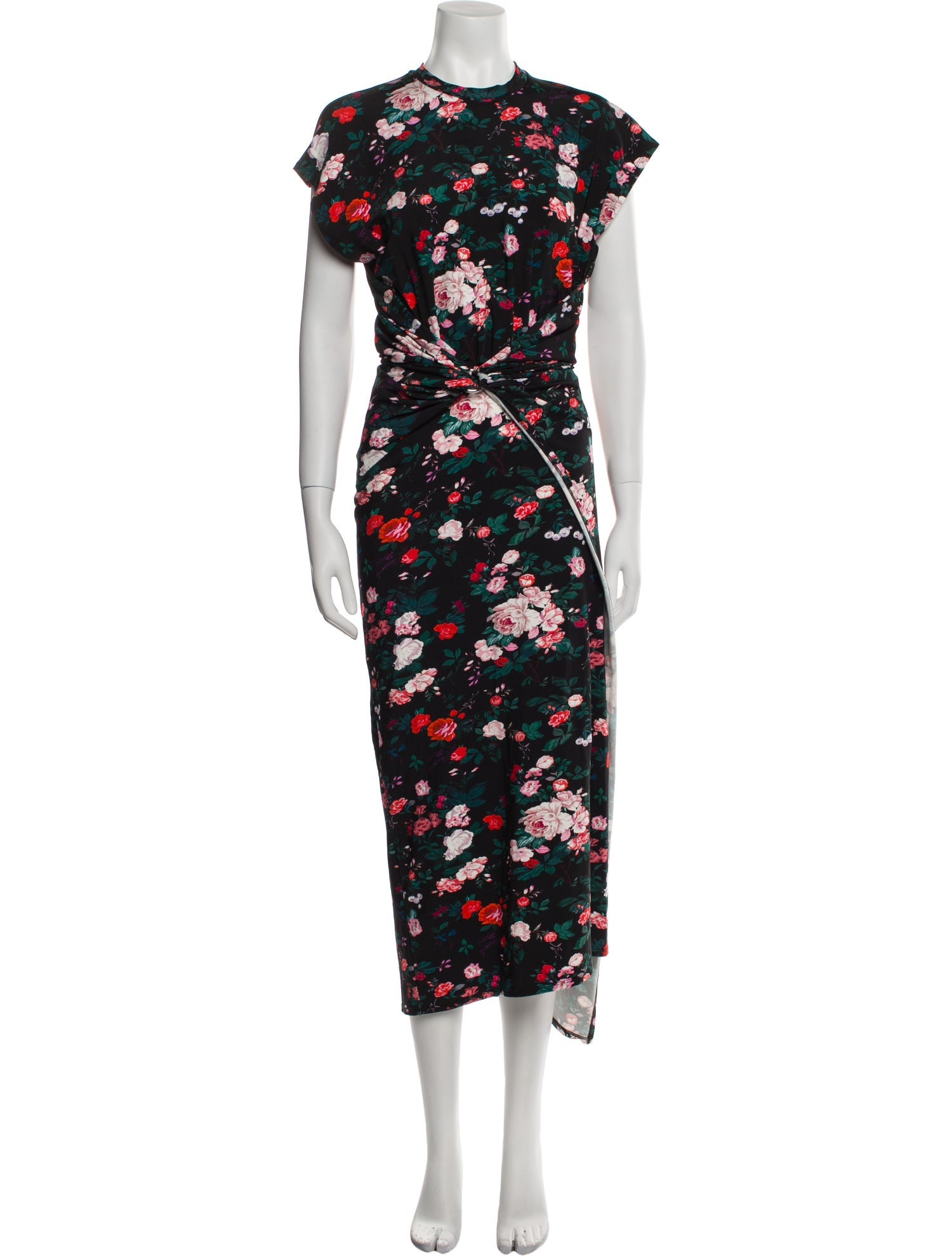 Paco Rabanne Floral Print Long Dress w/ Tags